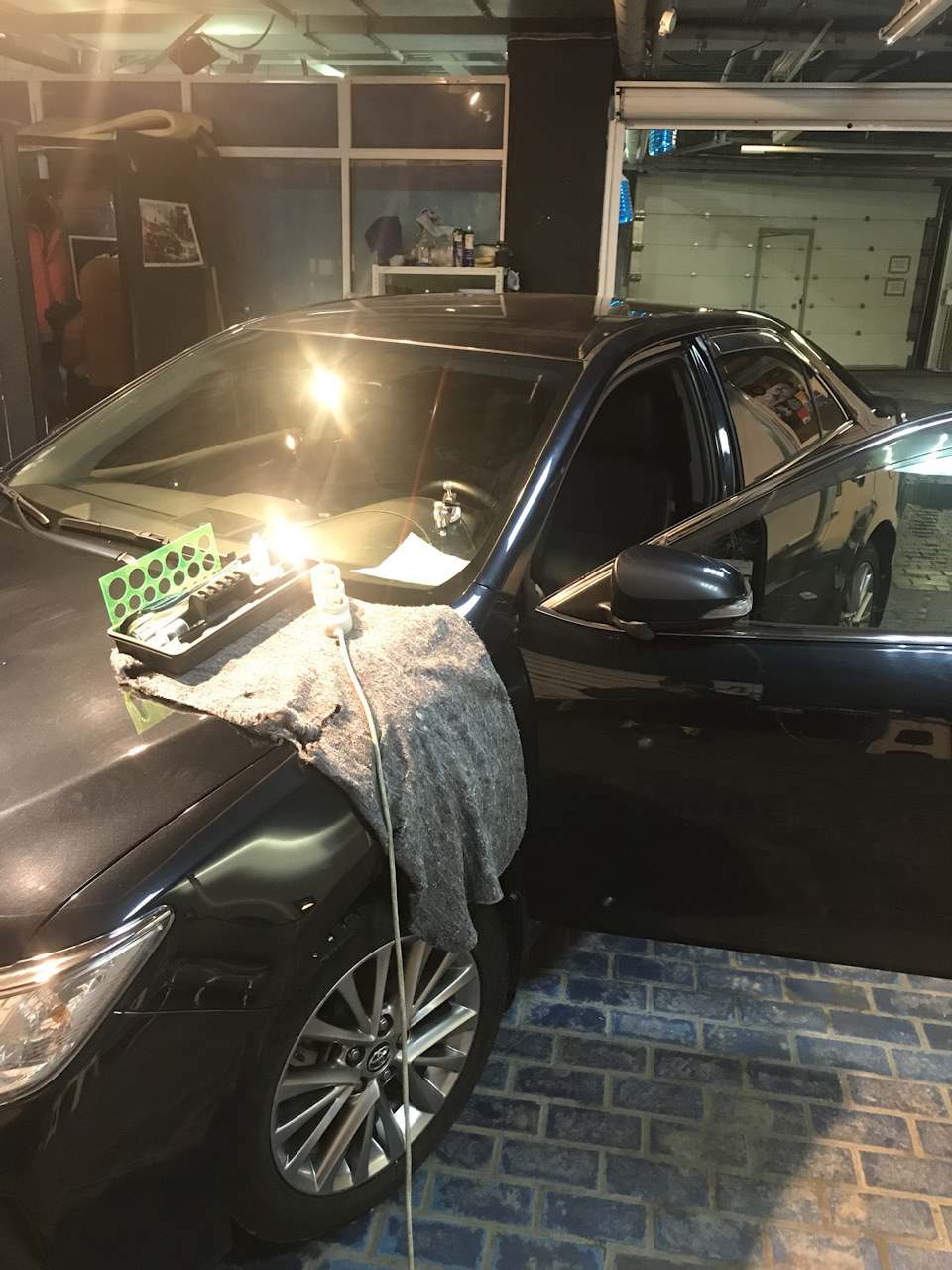 Ремонт большого сколы на Лобовом стекле TOYOTA CAMRY 50! — happy-car на ...