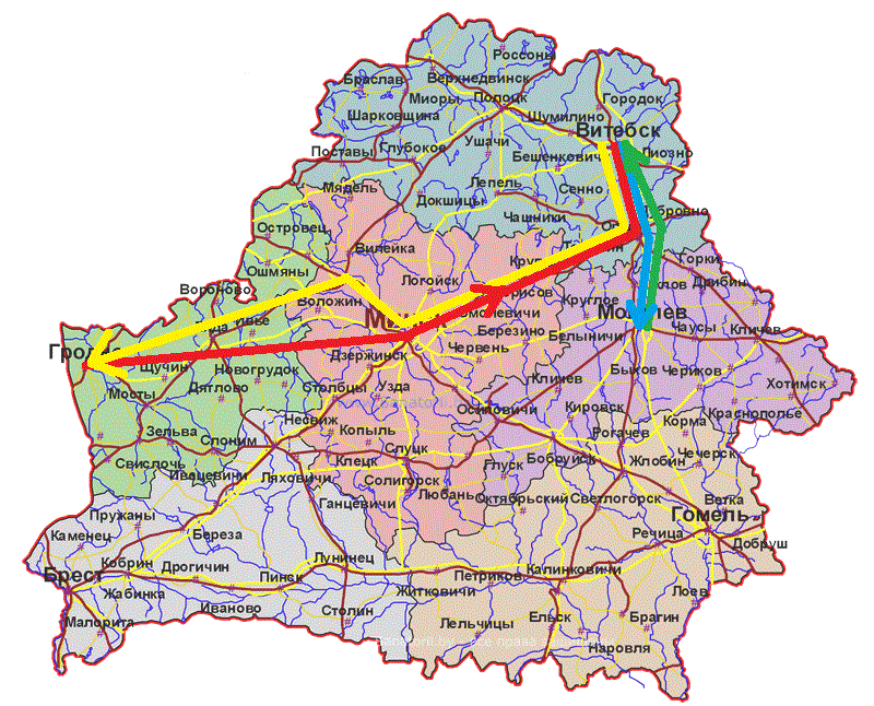 Карта миоры спутник