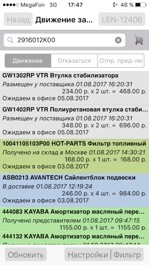 444083 Амортизатор задний (левый/правый). Серия Premium KYB | Запчасти ...