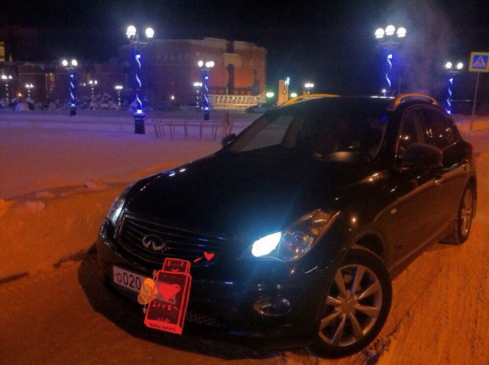 установка рации "мегаджет-333" в дорогу — Infiniti EX, 3,5 л, 2008 года ...