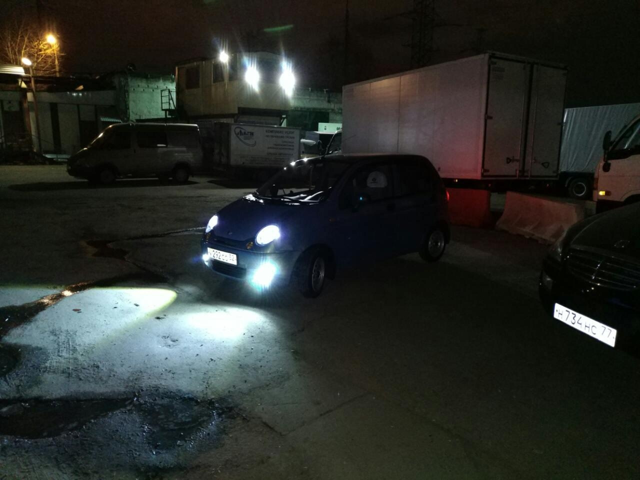 Братик запилил туманки в свой Матиз — Daewoo Matiz (M100, M150), 0,8 л ...