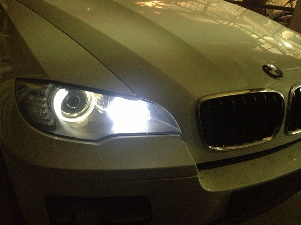 Поставил Led подсветку колец — BMW X6 (E71/E72), 3 л, 2008 года ...