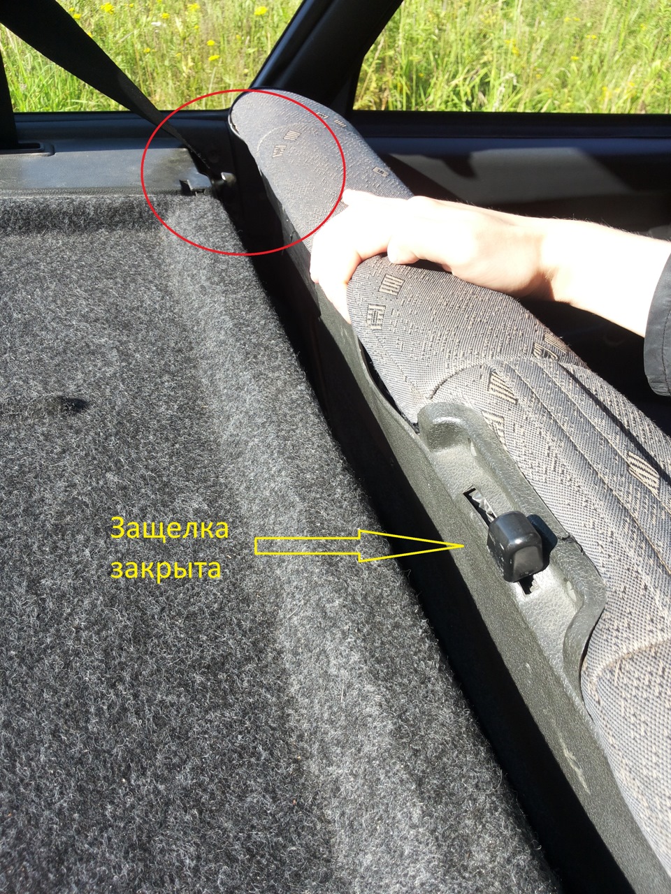 Не заваливалась спинка заднего кресла — Lada 2114, 1,5 л, 2005 года ...