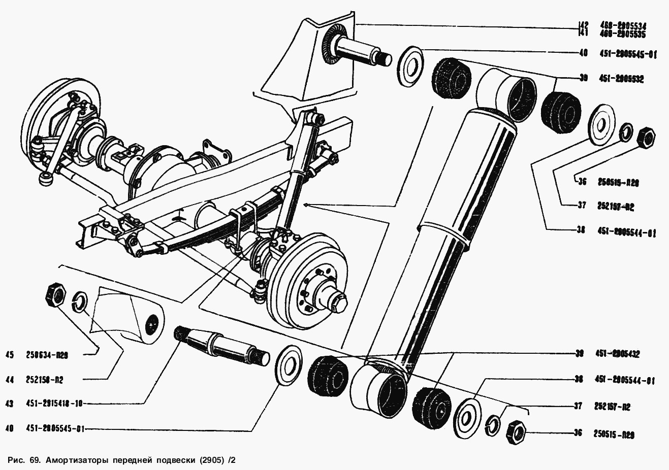 Уаз подвеска передняя схема