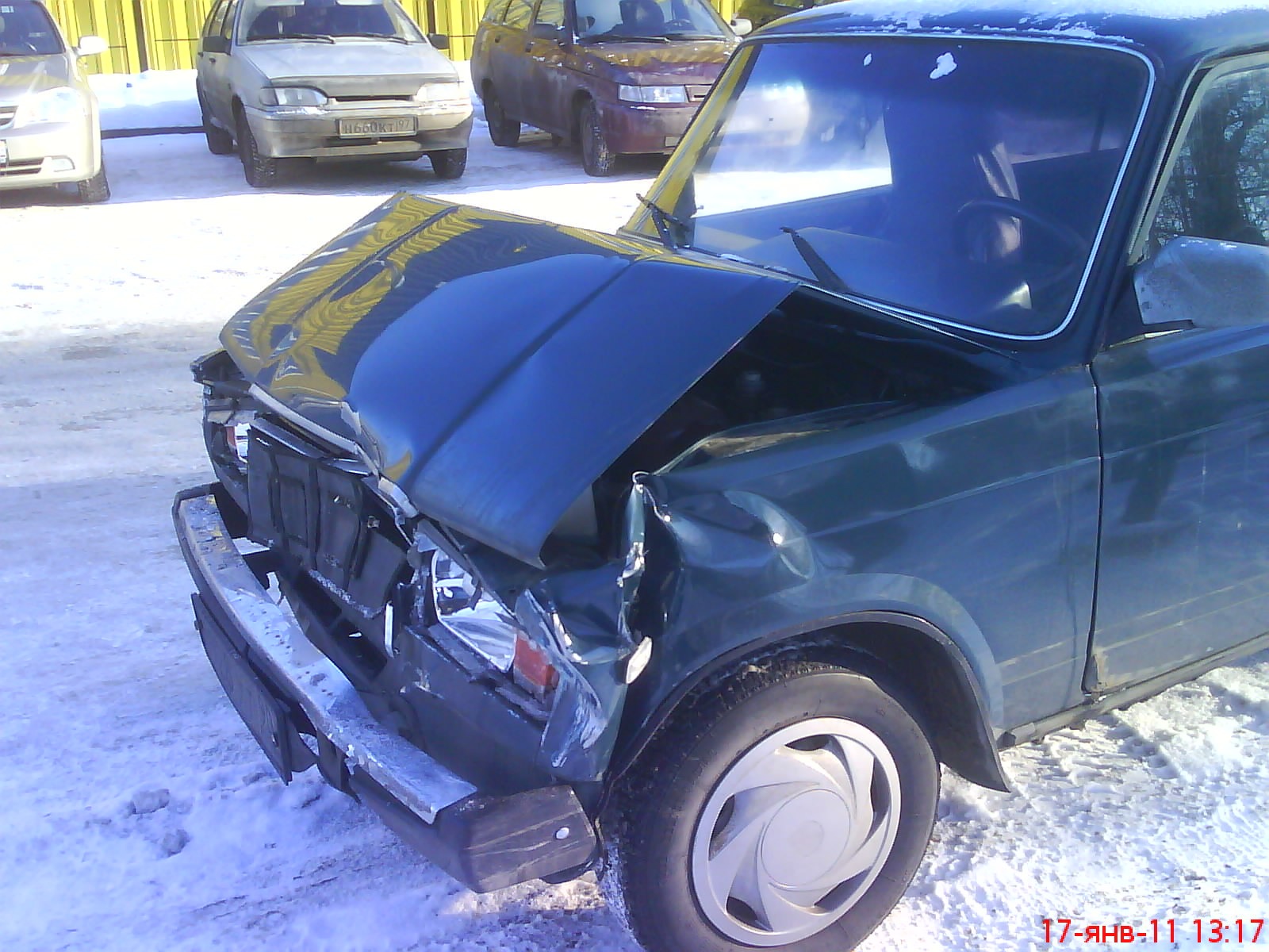 Авария. Все живы. Семёрочка под списание. — Lada 2107, 1,6 л, 2002 года |  ДТП | DRIVE2