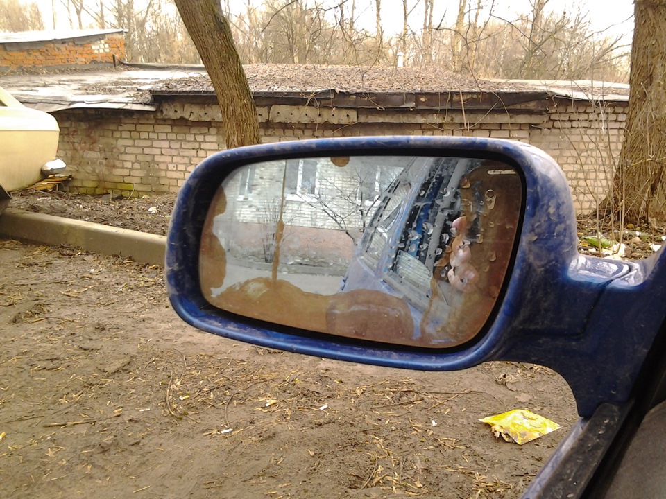 Замена элемента зеркального. — Volkswagen Golf Mk4, 1,8 л, 1999 года ...