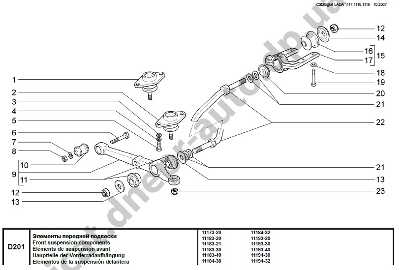 Передняя подвеска лада гранта схема фото и описание
