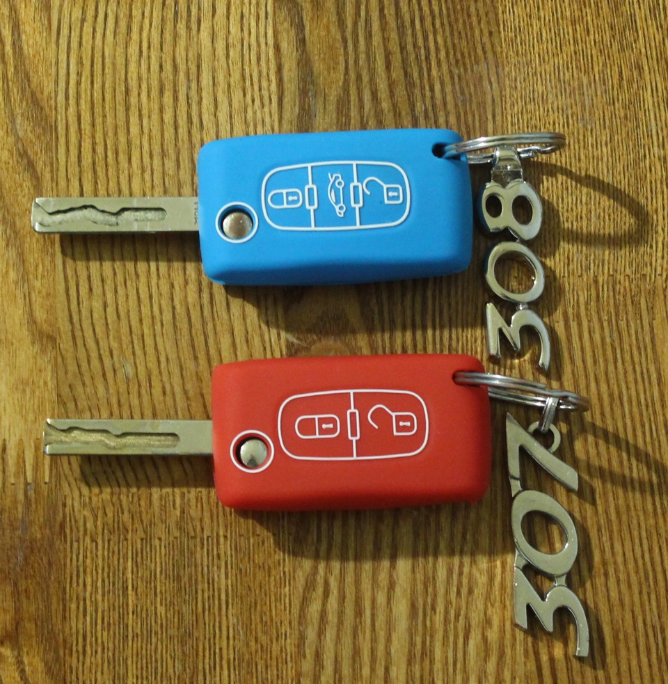 Силиконовый чехол на ключ — Peugeot 308 SW (1G), 1,6 л, 2008 года ...