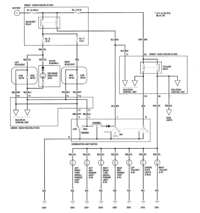 WIPER/WASHER - Honda Fit 2009 - SYSTEM WIRING DIAGRAMS - Wiring diagrams for car