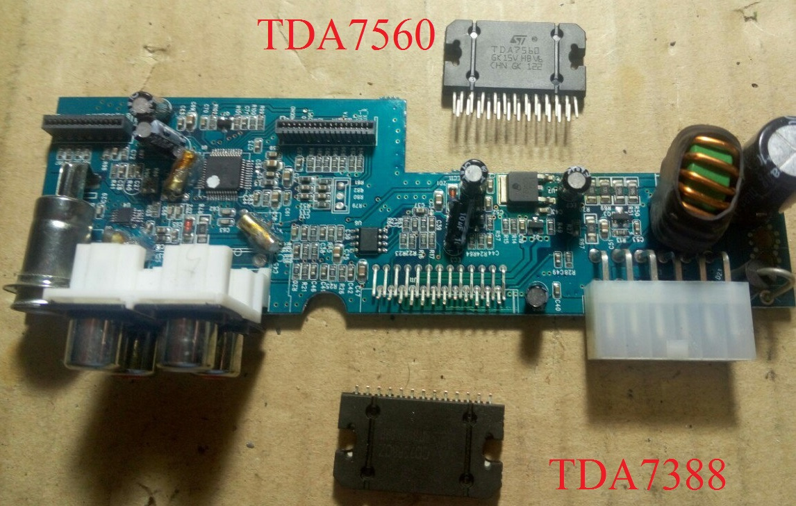 замена микросхемы tda7388 на tda7850