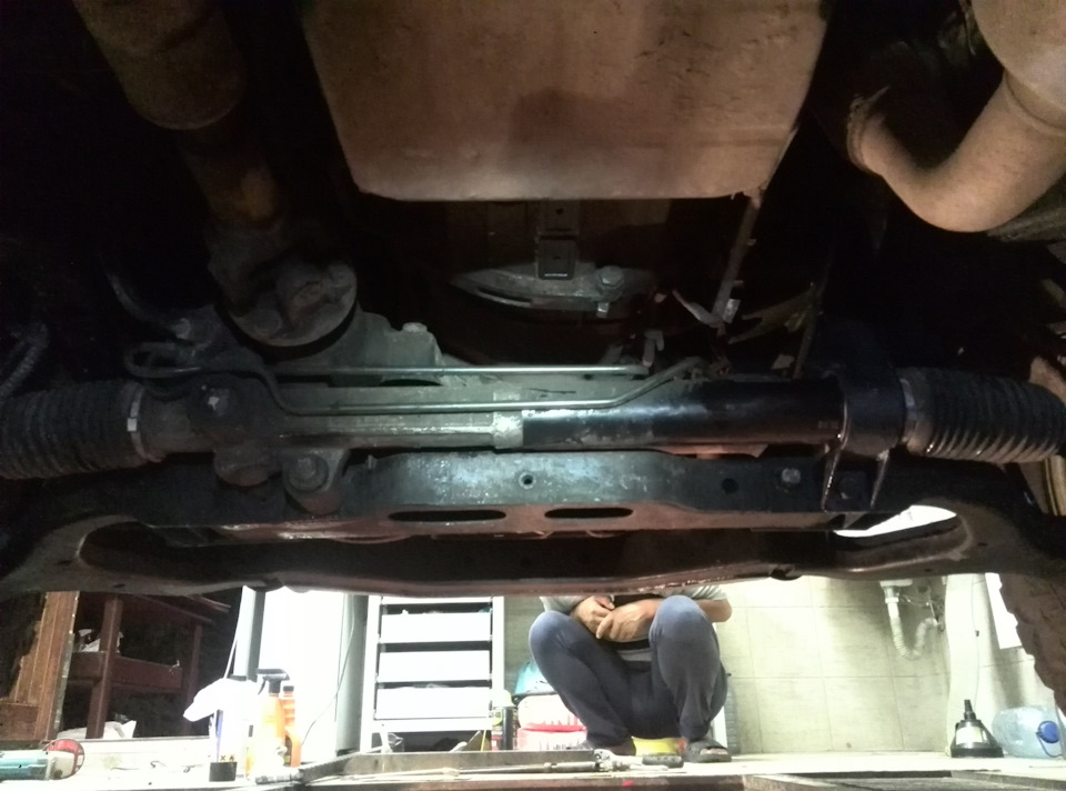 Вид на рейку сзади. — SsangYong Kyron