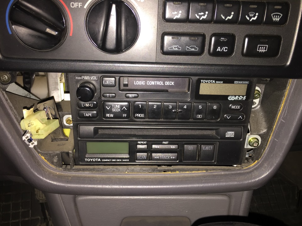 Подсветка регулировки печки/кондеционера — Toyota Camry (XV10), 3 л ...