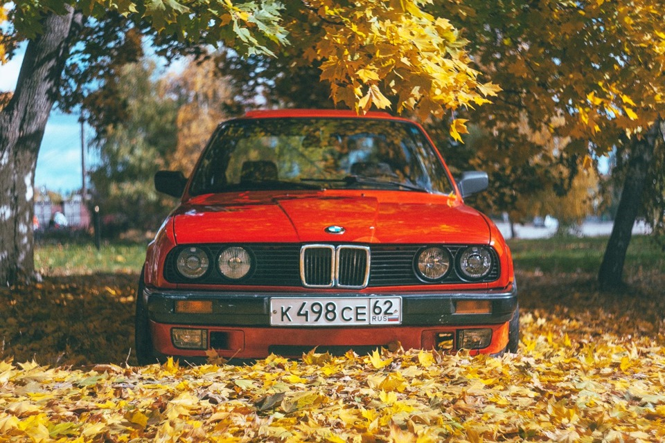 BMW e30 осень