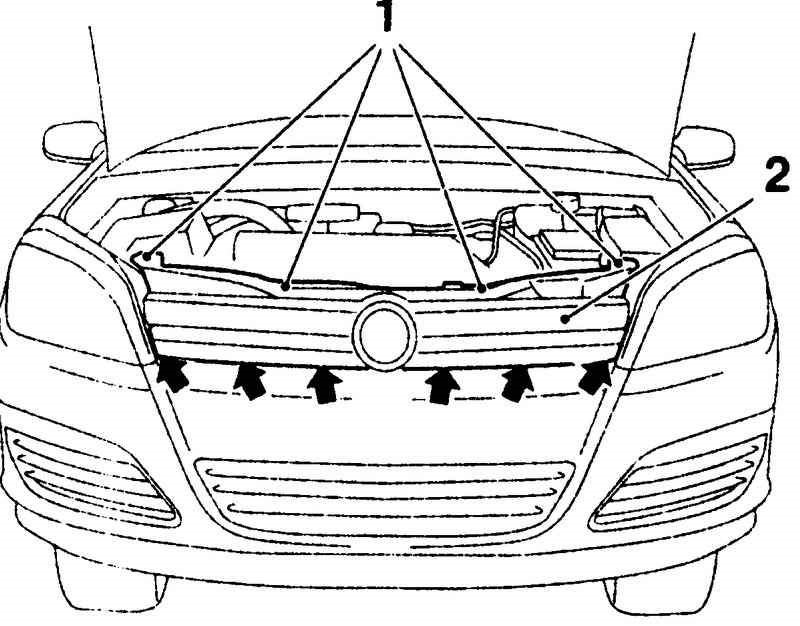 Капот схема. Снятие решетки Opel Astra h. Винт крепления решетки радиатора Опель Астра н. Под капот Опель Астра g 2003. Снятие решетки радиатора Опель Астра h.