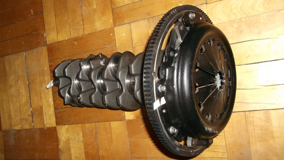 Балансировка нового маховика и сборка низа — Lada 21083, 1,6 л, 1995 ...