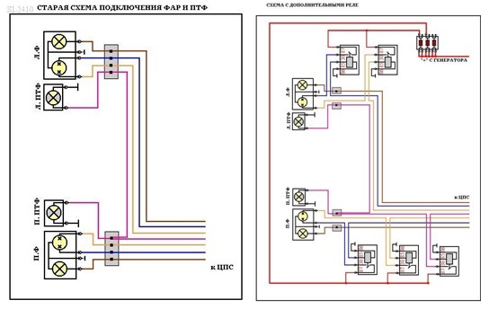 Проводка на газель на задние фонари схема