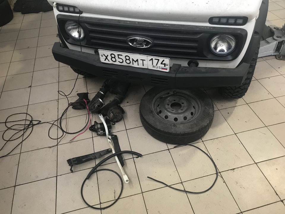 Диодные фары в Ниву — Ништяки в Ниву #14 — Lada 4x4 3D, 1,7 л, 2010 ...