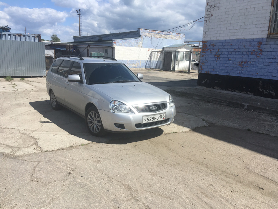 Установка би галогеновых линз на ближний свет — Lada Приора универсал ...