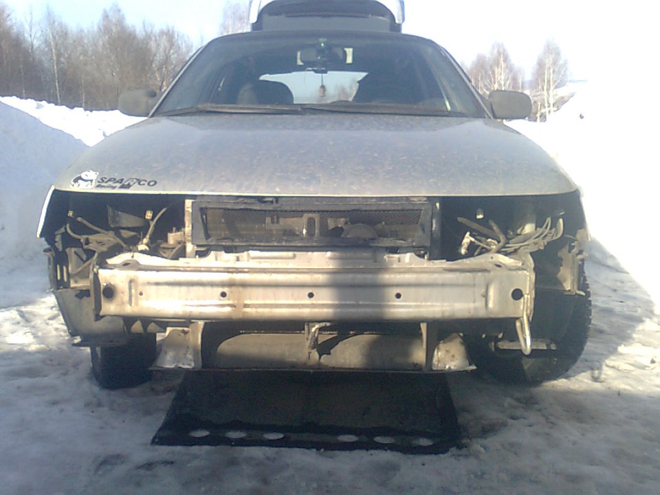 новый бампер не потянем. Выход: паять. Часть 1 — Lada 21124, 1,6 л ...