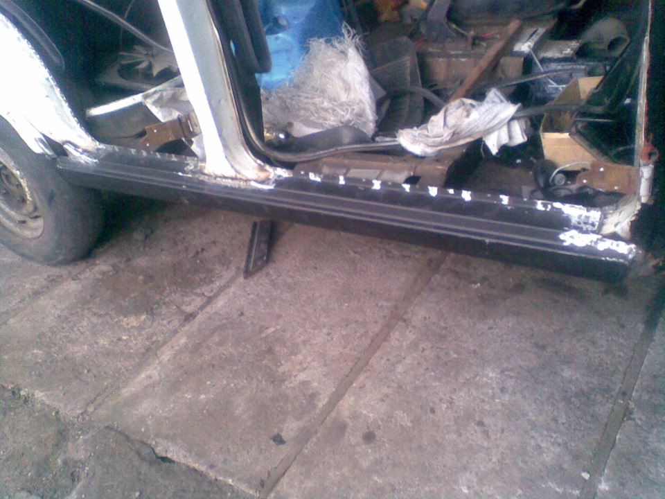 Чем варить пороги. Варка порогов. Варить пороги железным профилем.