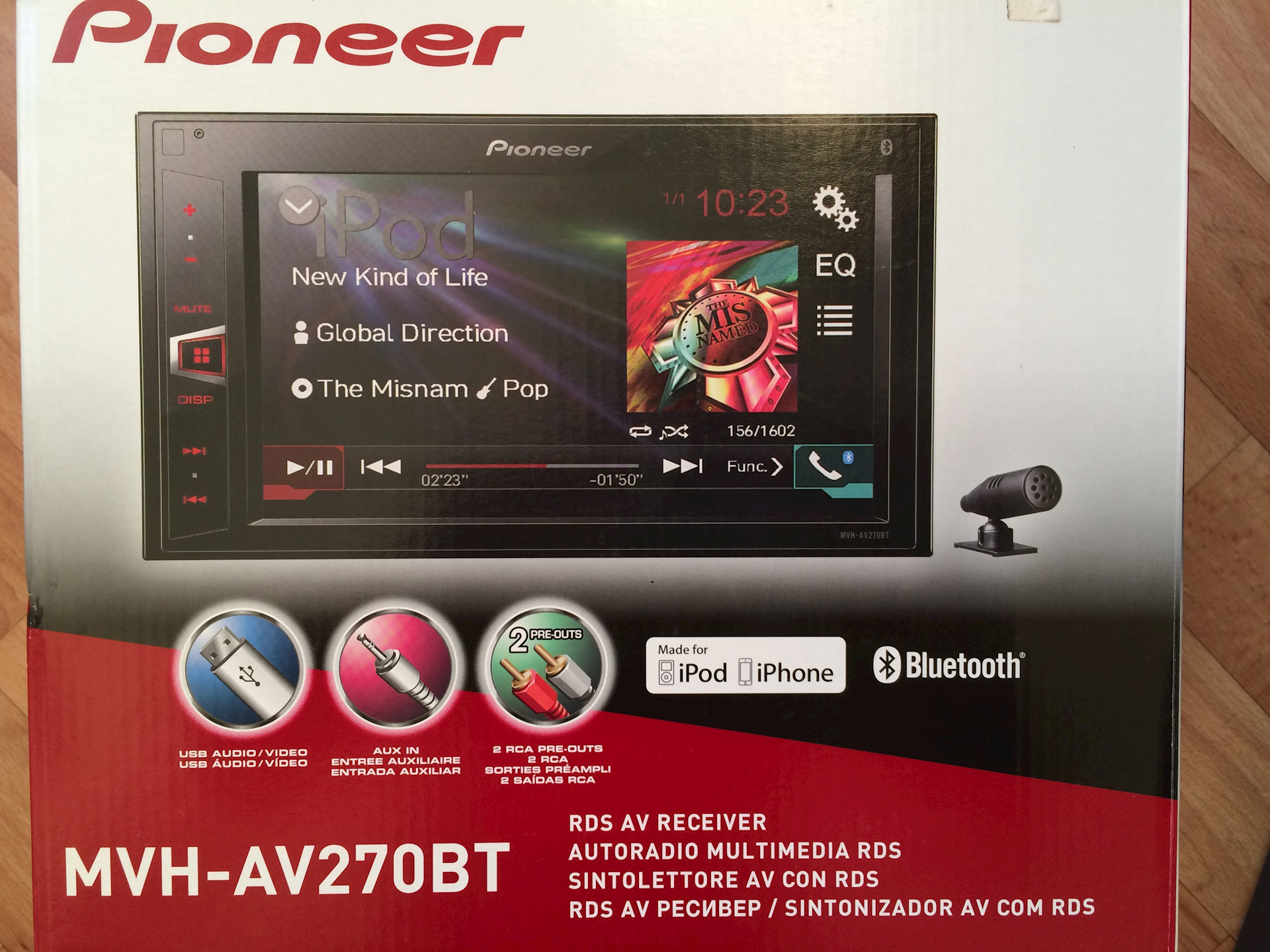 Автомагнитола PIONEER 2Din, бездисковая MVH …