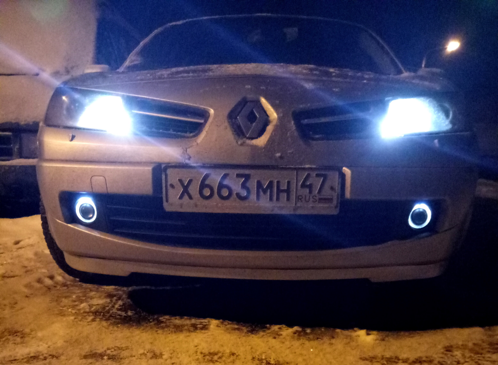 Спойлер🐝 (юбка, губа) переднего бампера за 471 руб. — Renault Megane II,  1,5 л, 2009 года | аксессуары | DRIVE2