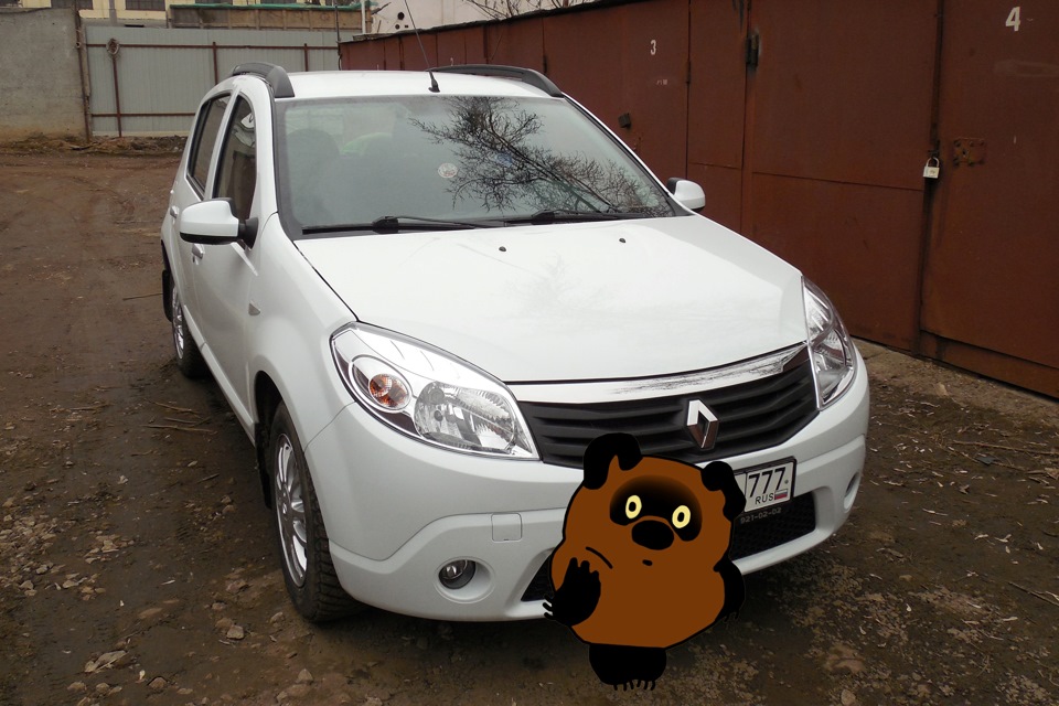 Рейлинги — Renault Sandero 1G, 1,6 л, 2013 года | аксессуары | DRIVE2