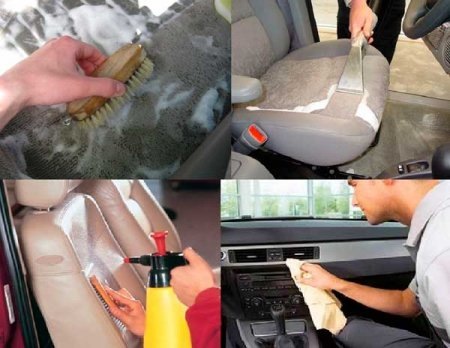 Как очистить тканевые сиденья автомобиля от пятен своими руками