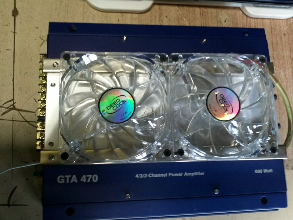 Сделал охлаждение для усилка. — Lada 2110, 1,5 л, 2000 года | автозвук ...