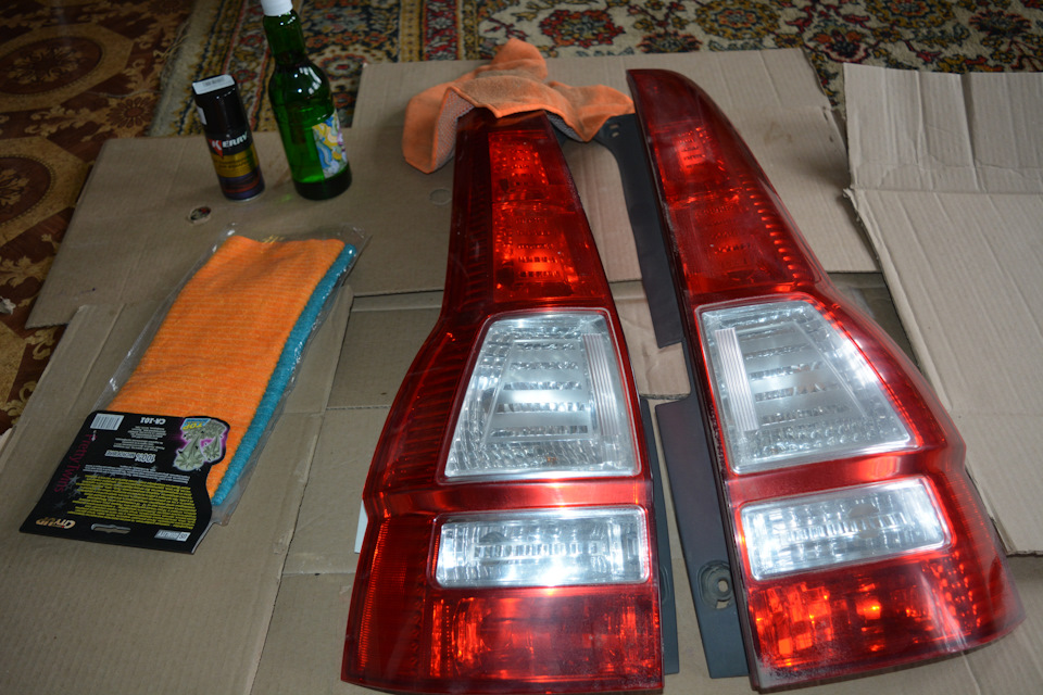 Тонировка задних фонарей лаком. Хонда ЦРВ 3 — DRIVE2