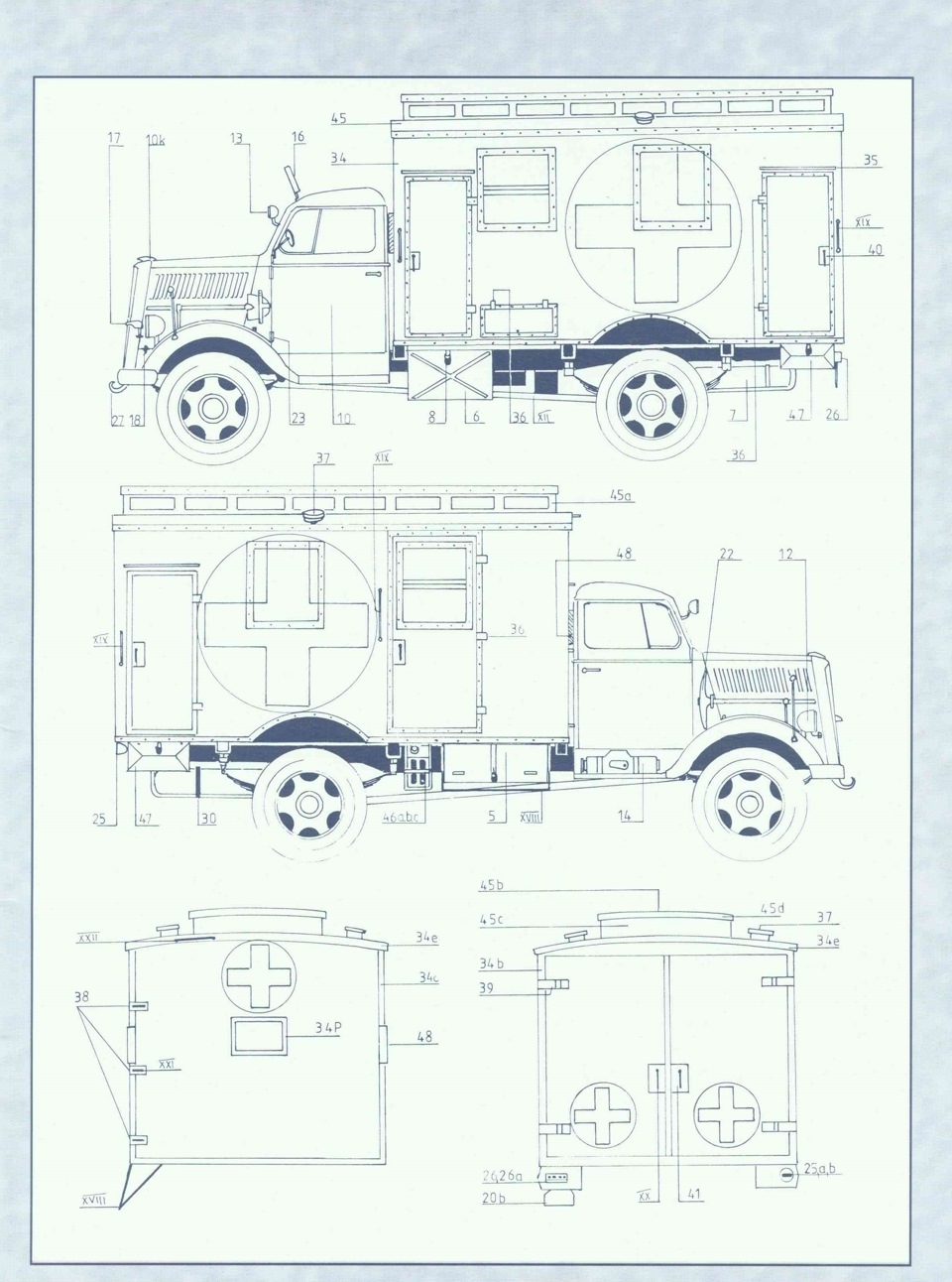 Opel blitz чертеж