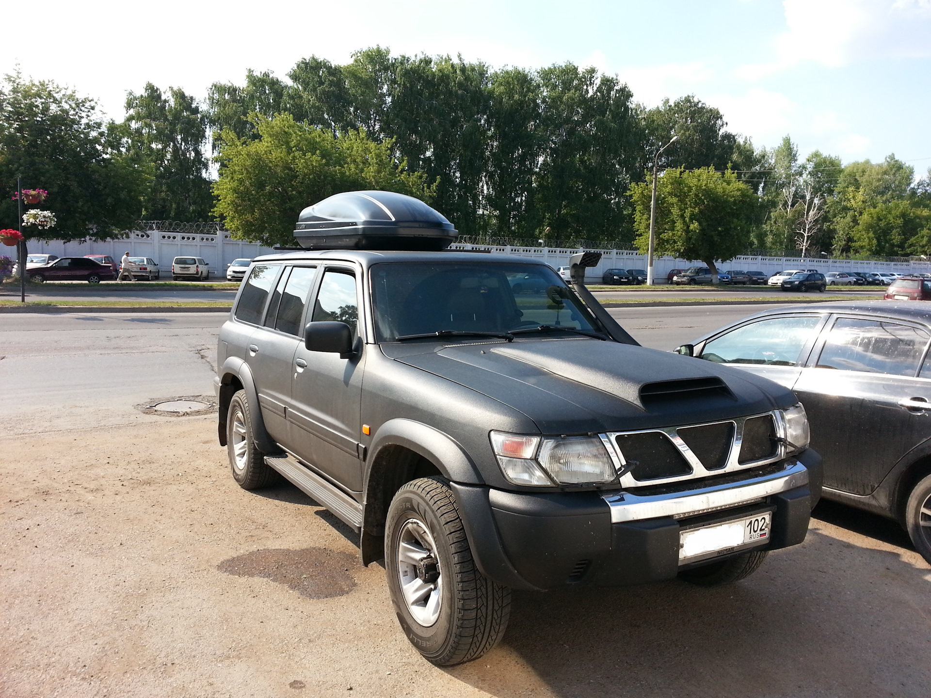Аэробокс на крышу — Nissan Patrol GR II (Y61), 4,3 л, 2002 года ...