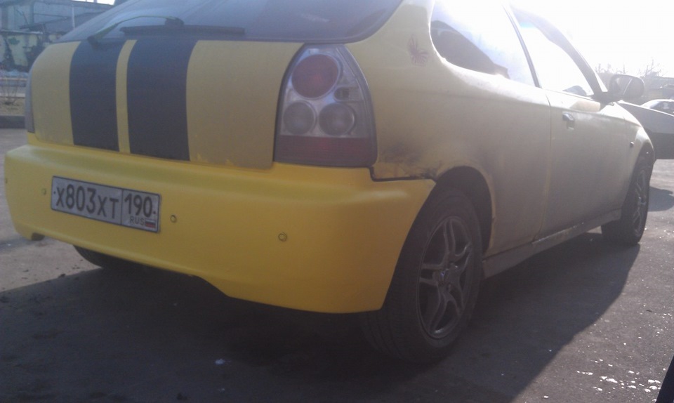 Сделал бампер наконец таки — Honda Civic Hatchback (6G), 1,4 л, 1996 ...