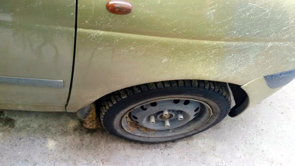 Как Новый год встретишь… Боковой порез. — Daewoo Matiz (M100, M150), 0 ...