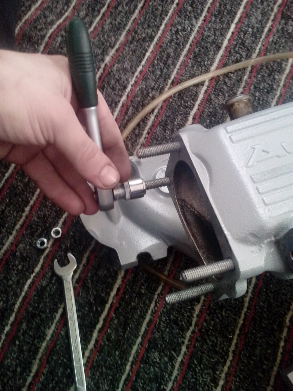 Доработка впускного коллектора под ДЗ ВАЗ — Audi 80 (B3), 1,8 л, 1989 ...