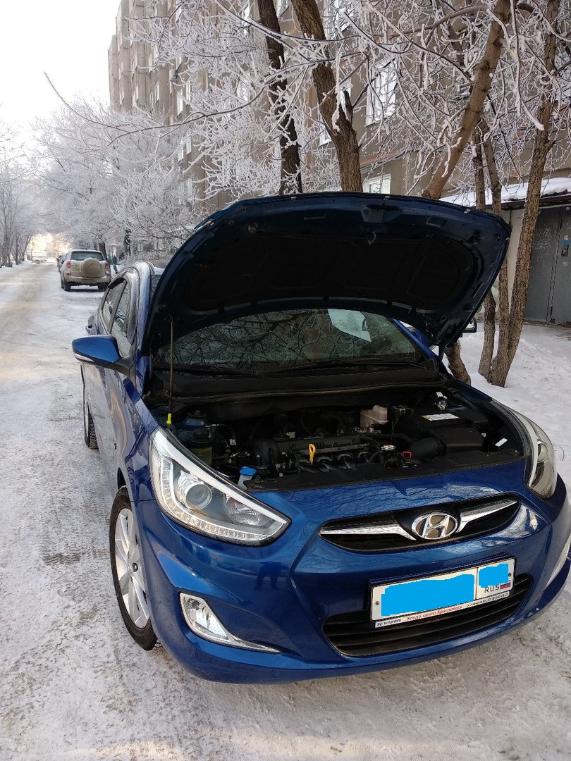 Сверчек при нажатии на педаль газа (внатяг) — Hyundai Solaris, 1,6 л, 2013  года | наблюдение | DRIVE2