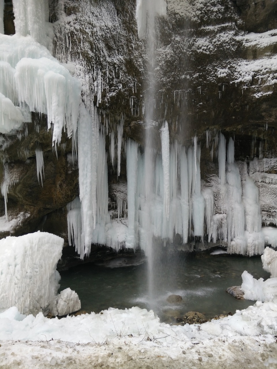 Замерзшие водопады Кабардино Балкария