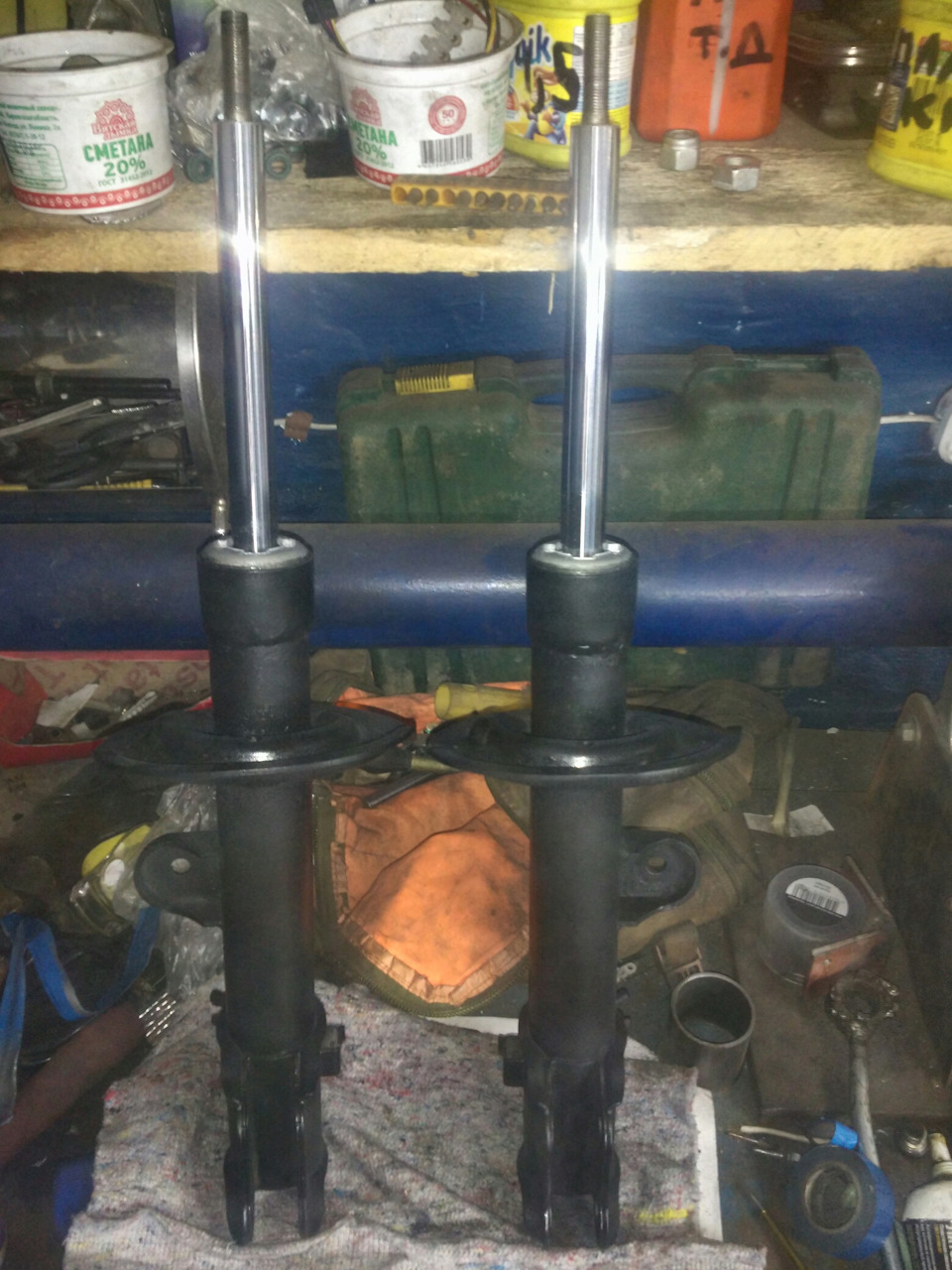 Переделка стоек в разборные. часть 3. — SsangYong Actyon (2G), 2 л ...