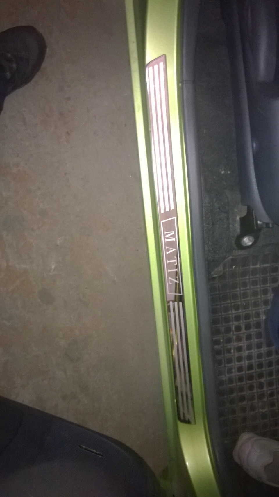 накладки на пороги — Daewoo Matiz (M100/M150), 0,8 л, 2007 года ...