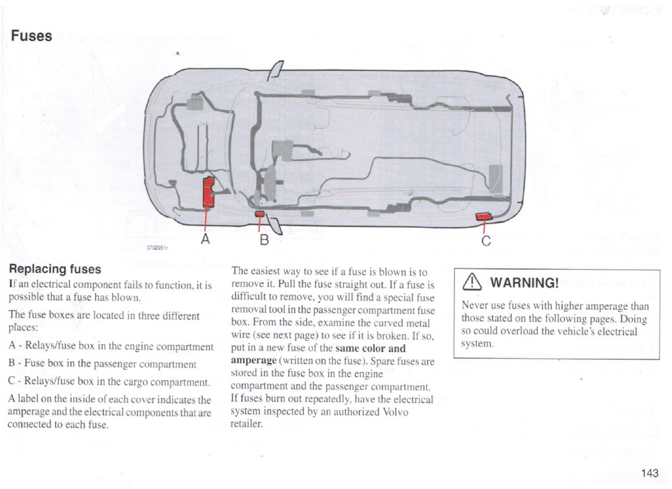 Схема предохранителей volvo xc90 2007