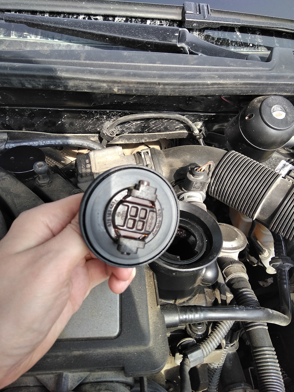 Прокладка заливной горловины — Skoda Octavia A5 Mk2, 1,6 л, 2012 года ...