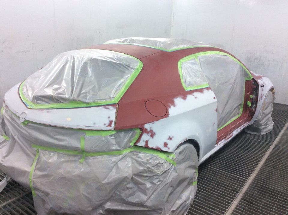 Полная покраска — Alfa Romeo Brera, 3,2 л, 2007 года | визит на сервис ...