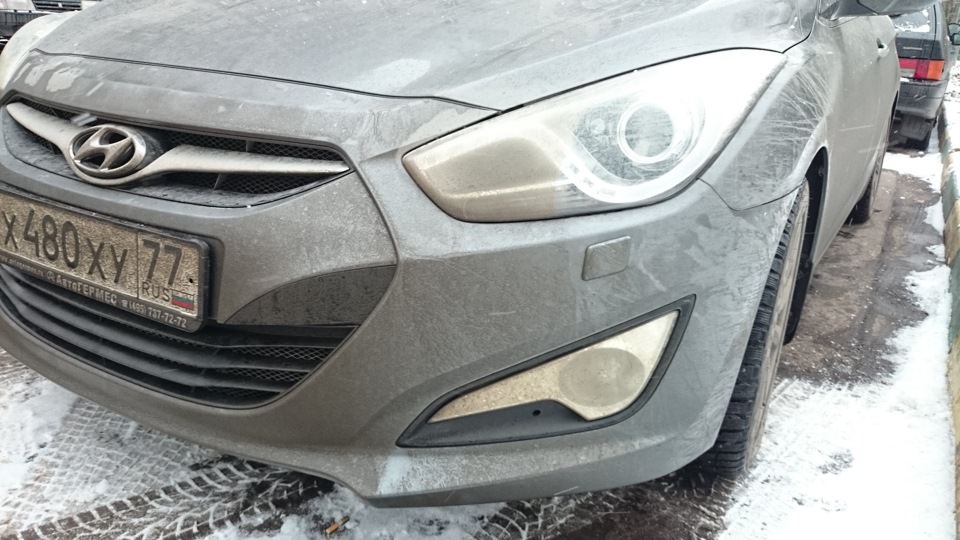 поливалка на фары — Hyundai i40, 2 л, 2013 года | наблюдение | DRIVE2