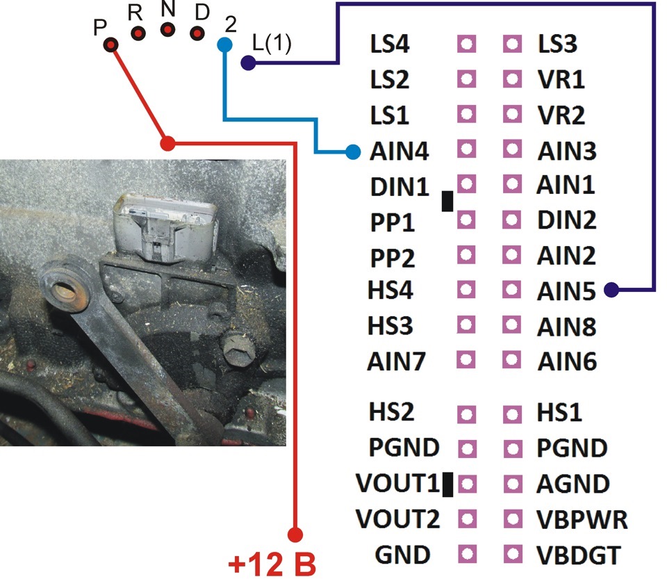 Распиновка блока акпп Подключение контроллера АКПП - ATECU - УАЗ 452, 3,2 л, 1992 года тюнинг DRIVE2
