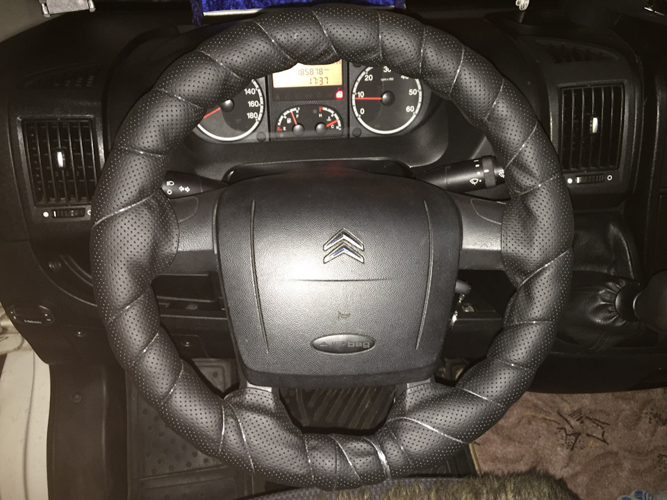 Как снять руль на ситроен джампер Оплёточка на руль от NIM group - Citroen Jumper (2G), 2,2 л, 2012 года аксессуар