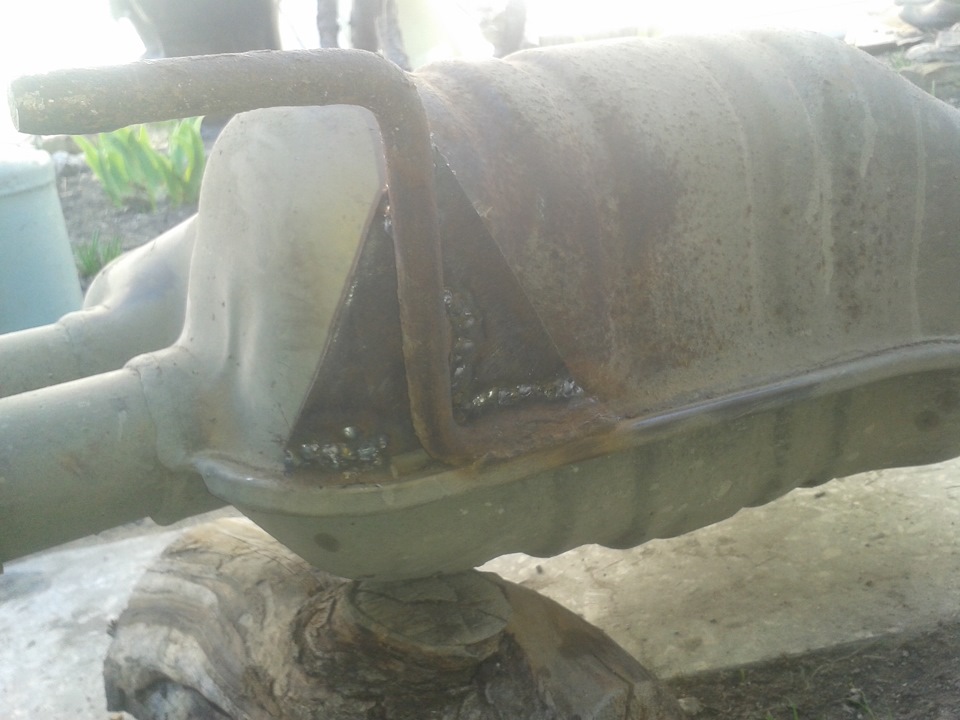 Полное снятие глушителя — Audi 80 (B4), 2,8 л., 1994 года | своими ...