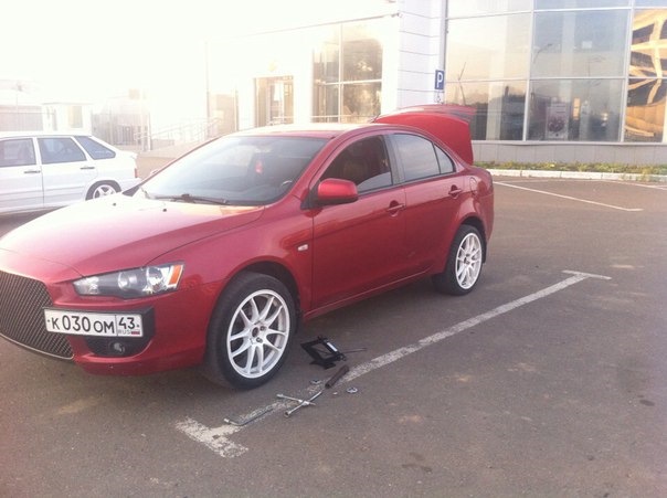 Sakura r18))) — Mitsubishi Lancer X, 1,5 л, 2008 года | колёсные диски ...