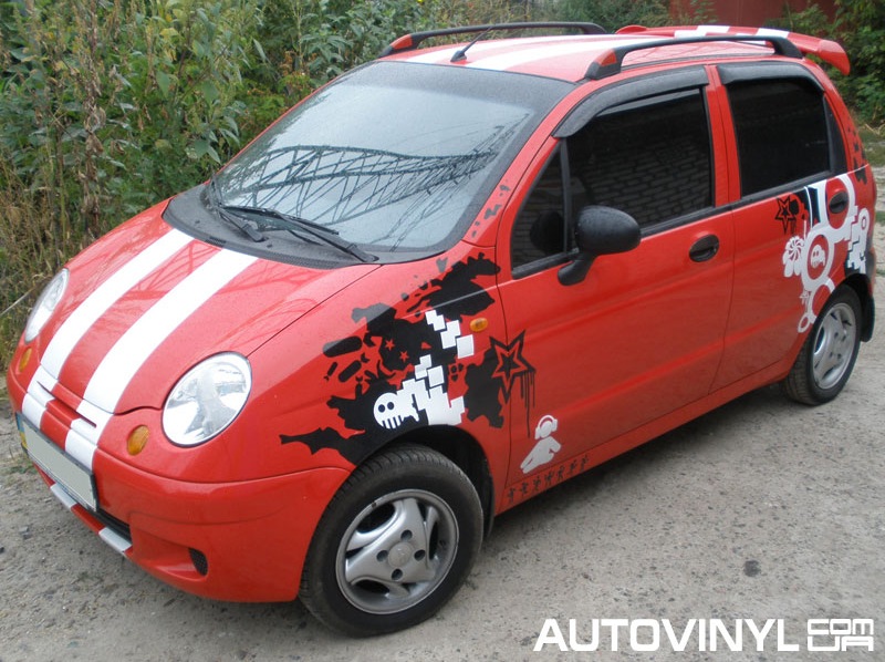 Аэрография на Daewoo Matiz на Красном