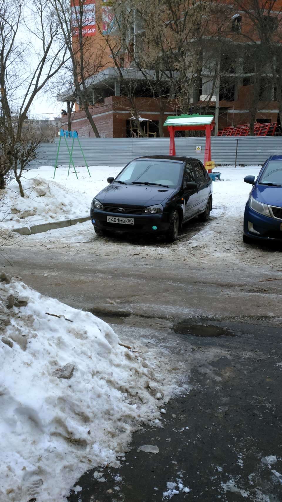 залечили дарку в туманках) — Lada Калина седан, 1,4 л, 2008 года ...