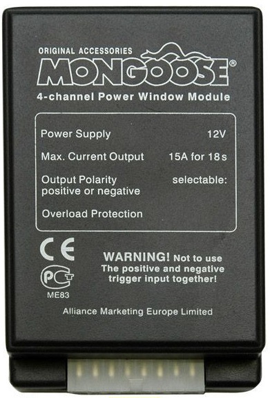 Mongoose 2 channel power window module схема